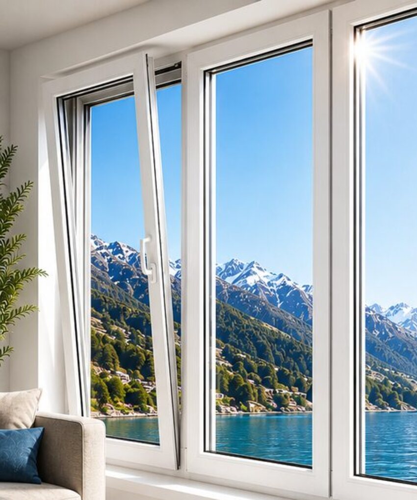 Ventana de PVC termopanel con vista